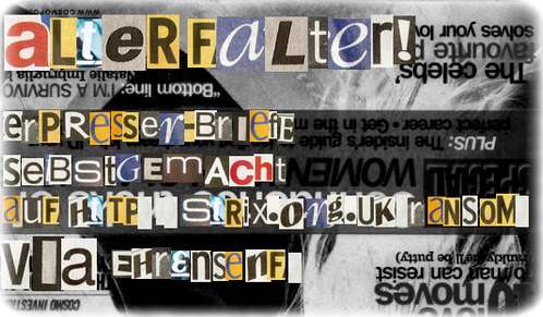 Erpresser-Schreiben leicht gemacht (c) strix.org.uk