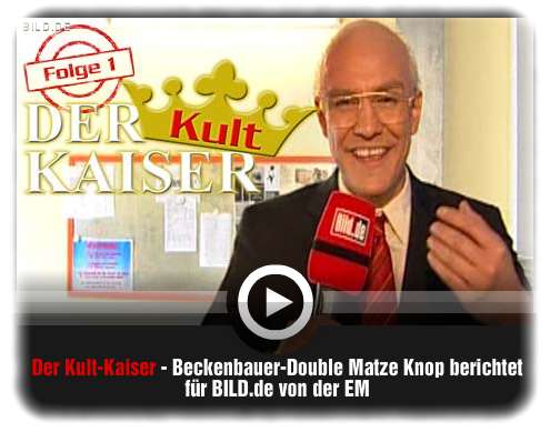 Matz Knop als Kult Kaiser für BILD [c] bild.de