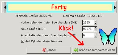 Systempartition vergrößern mit GParted -Bild 7