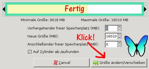 Systempartition vergrößern mit GParted -Bild 11