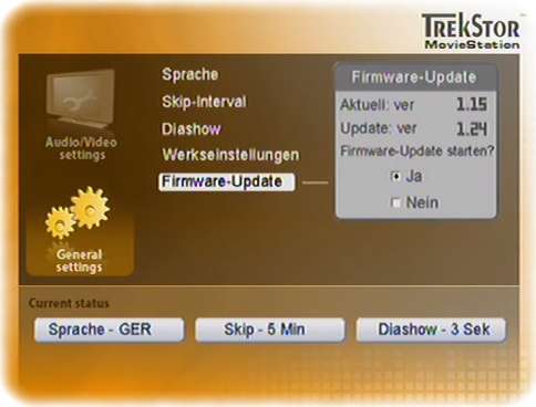 TrekStor MovieStation Firmware-Update 1.24