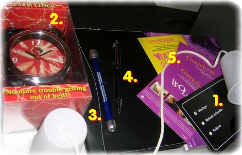 Werbegeschenke-Parade Nummer 1