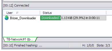 Screenshot-Beweis linke Seite