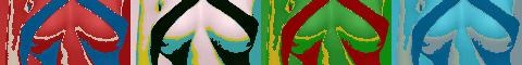 Kurven im Andy-Warhol-Stil