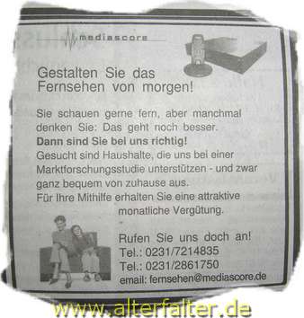 Fernseher von gestern gestalten das Fernsehen von morgen