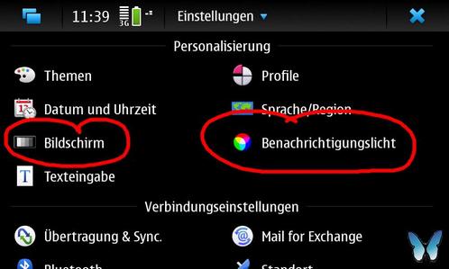 Nokia N900 Personalisierung