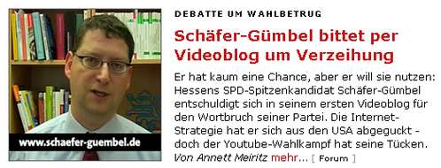 Thorsten Schäfer-Gümbels Videoblog
