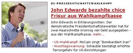 Scheiss Frisur aus Wahlkampfkasse bezahlt?