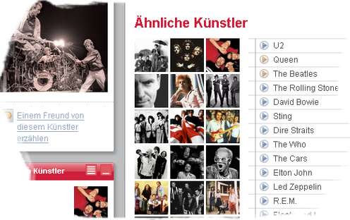 Last.fm - Similar Artists/Ähnliche Künstler