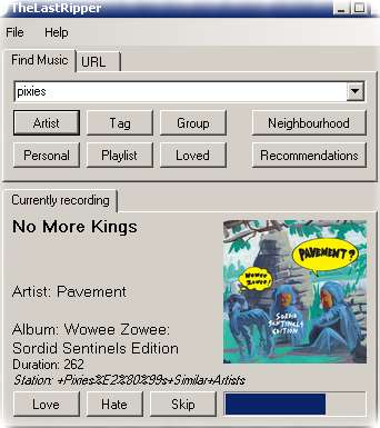 The Last.fm Ripper TheLastRipper 1.3.0 für Windows