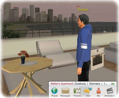 Twinity: Dachterasse mit Backofen