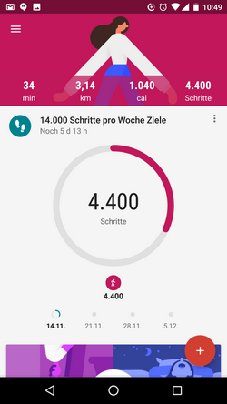 Google Fit - Fitness-Tracking